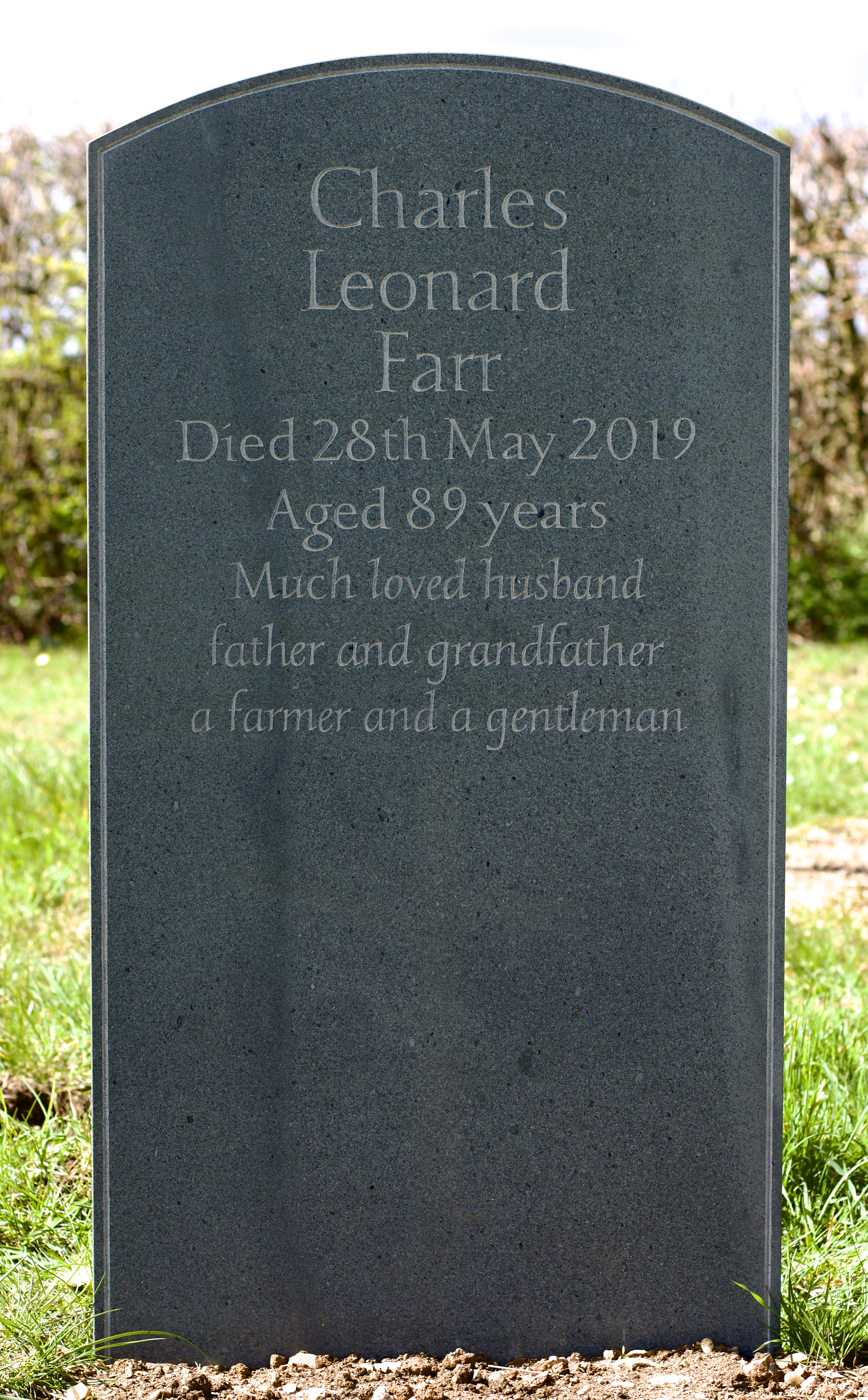 Headstone on Broughton Moor slate