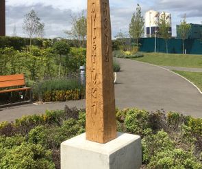 Obelisk installed