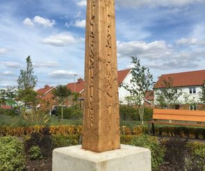 Obelisk installed