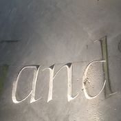 Detail of carved italics