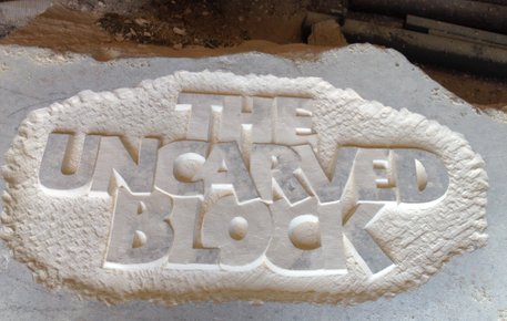 The uncarved block at Wimpole Hall